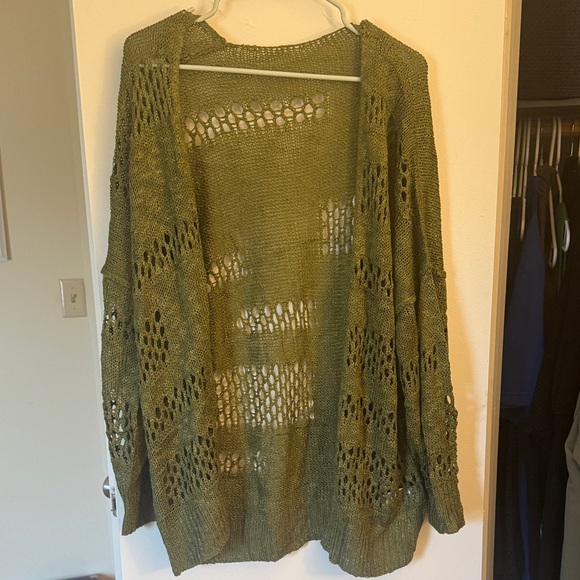 Sweaters - Olive Green Knit Sweater